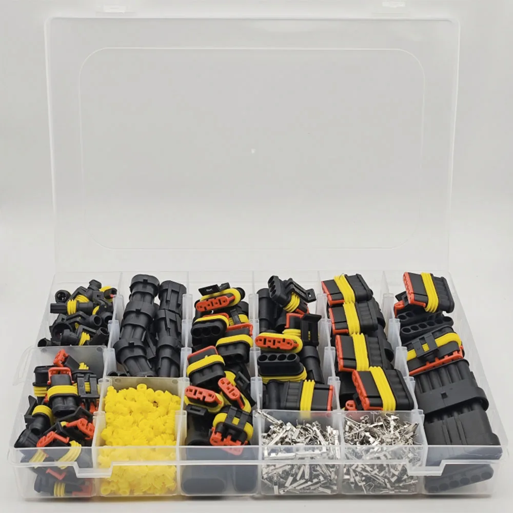 

Waterproof Connectors Kit Automotive Wire Quick Connector Electrical In Car Wiring Auto Seal Socket 1 2 3 4 5 6 Pin Plug Kit Way