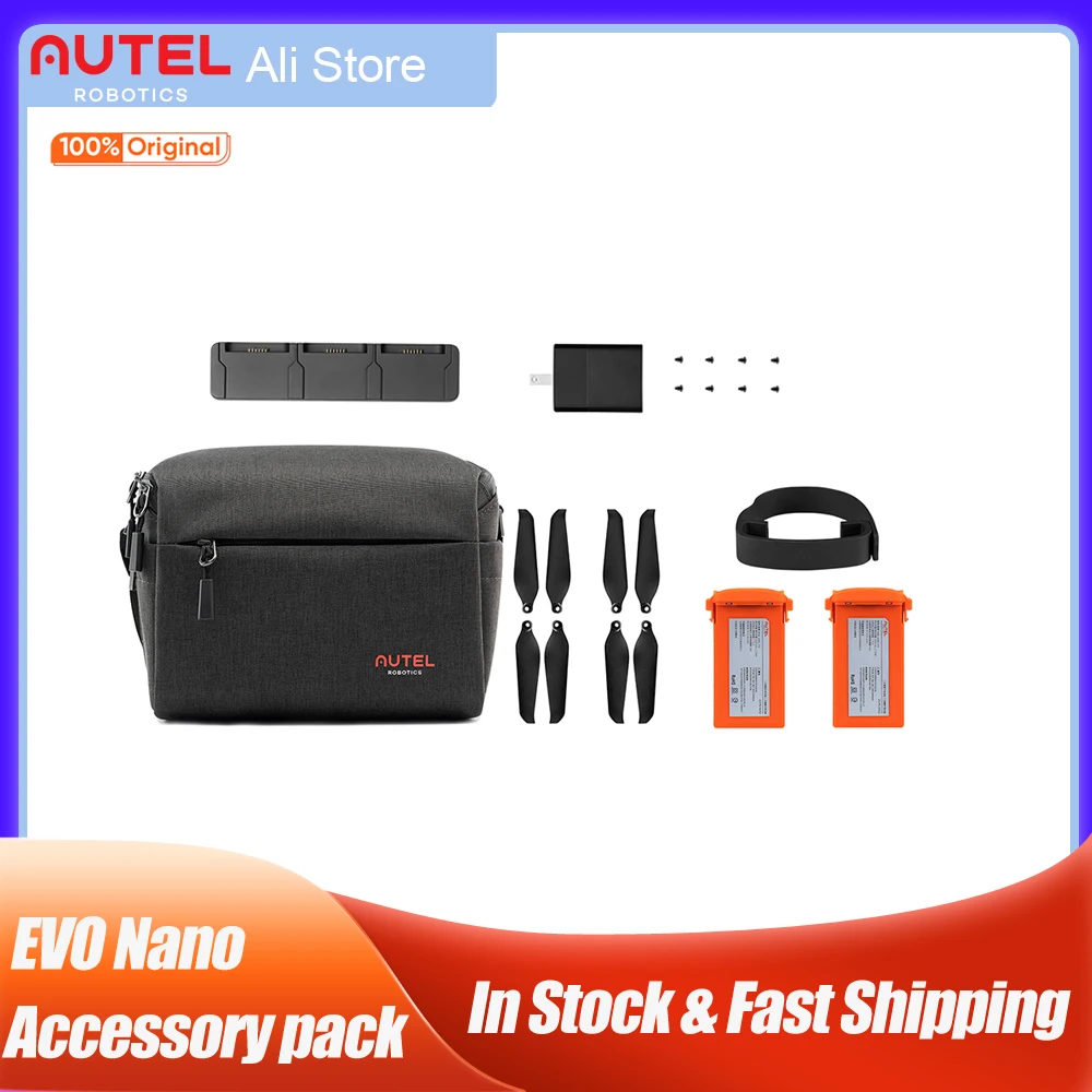 Autel Robotics EVO Nano Accessory Pack Include Carry Bag Battery Propeller Multi-Charger Power Adapter Original Drone Accessory