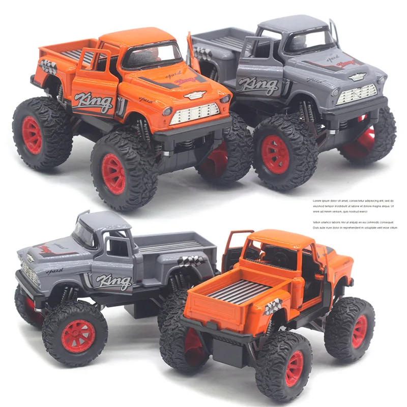 

1: 32 Alloy Ford Big Wheel Muscle Pickup Model Sound and Light Children's Toy Car Birthday Gift