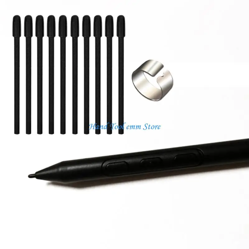 H37F 10Pcs Plastic Pen Nibs and Holder For Pen 3 PTK470 PTK670 PTK870