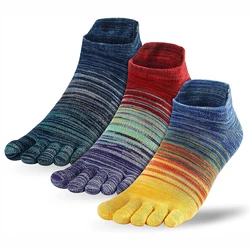 Toe Socks for Women Men Colorful Ankle/Crew Running Socks Cotton Five Finger Socks