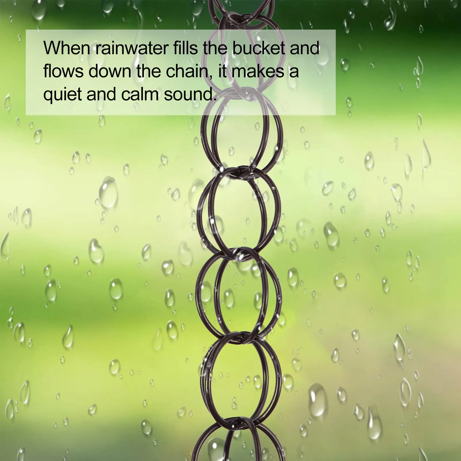 Winter Drainage Chain 1m Villa Roof Gutter Rainwater Decorative Chain Villa Roof Gutter Drainage Rain Chain,