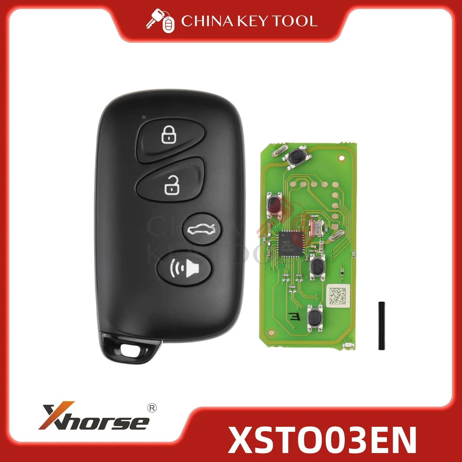 

Xhorse XM38 Toyota Smart Key 4-кнопочный XSTO03EN Глобальная версия