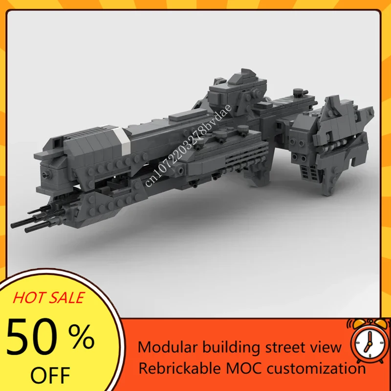 550PCS 맞춤형 MOC 우주 전투 UNSC 파리급 중함함 모델 맞춤 퍼즐 DIY 조립 크리스마스 장난감 생일 선물