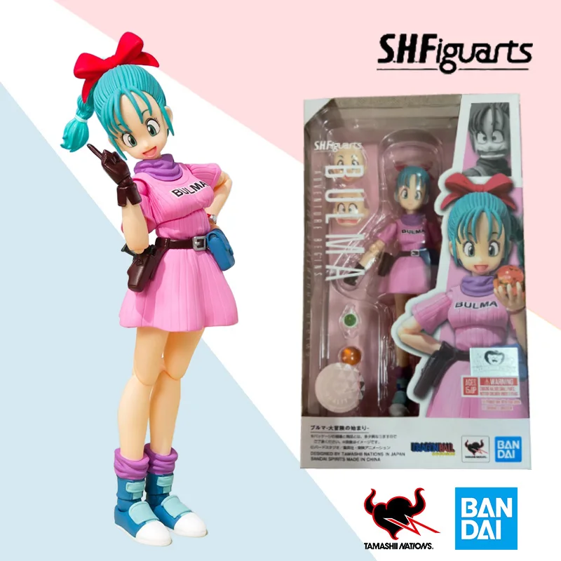

Bandai оригинальный SHF BULMA ADVENTURE BEGINS Dragon Ball аниме фигурка модель коллекция игрушек украшения подарок на день рождения-сюрприз