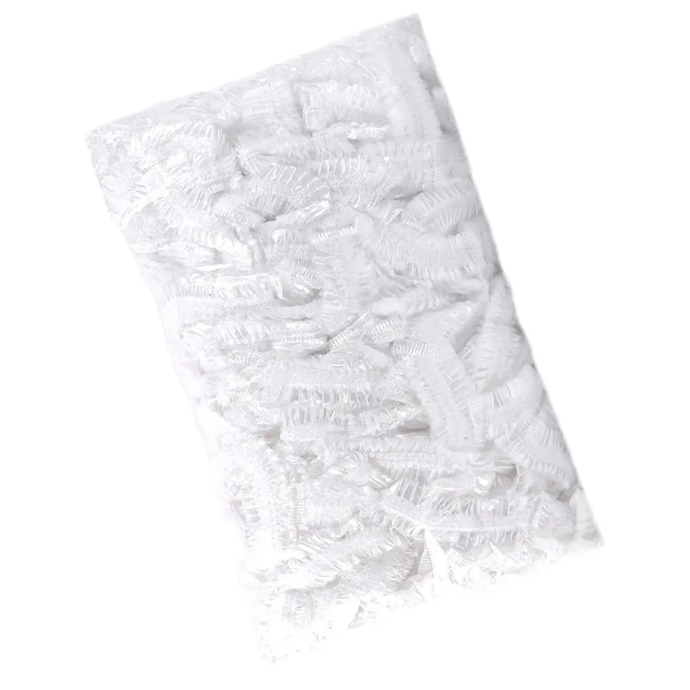 

100 Pcs Waterproof Shower Cap Disposable Caps for Women Practical Hat Bath Swimming
