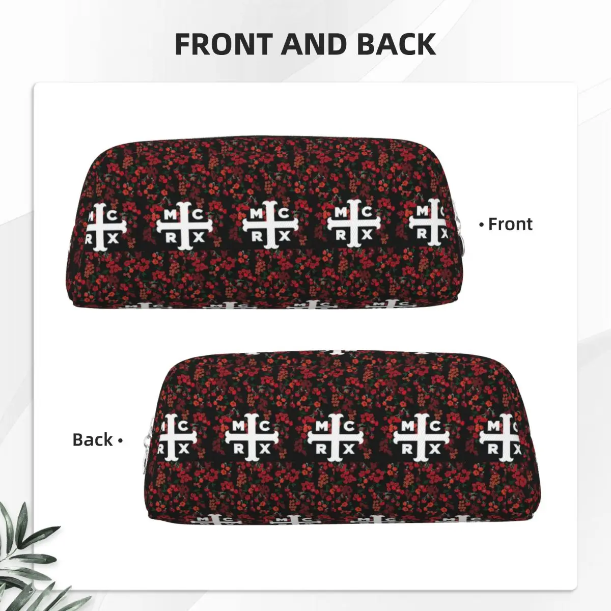 My Chemical Romance Band Pencil Cases for Student Gifts Pen Box Pencil Bag Pencil Pouch Storage Stationery Supplies