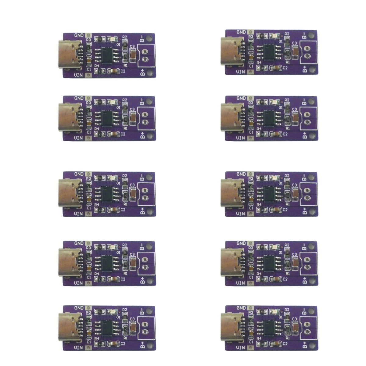 

DC 5-12V Polarity 10 PCS NIMH Rechargeable Module for 1.2V 2.4V 3.6V - 3V 4.5V, Efficient CC/CV DC-DC Converter