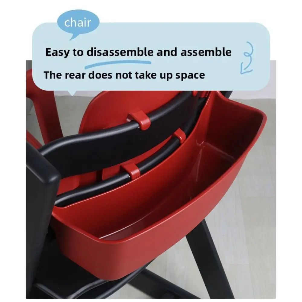 プラスチック製ハイチェア収納ボックス-柔軟な取り外し可能な椅子背もたれ収納バスケット-成長に合わせて使えるハイチェアアクセサリー-幼児用