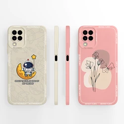 Case For Samsung A22 A22S Artistic Phone Shell Liquid Silicone Back Cover For Samsung Galaxy A 22 4G 5G Protectors Bumper Funda