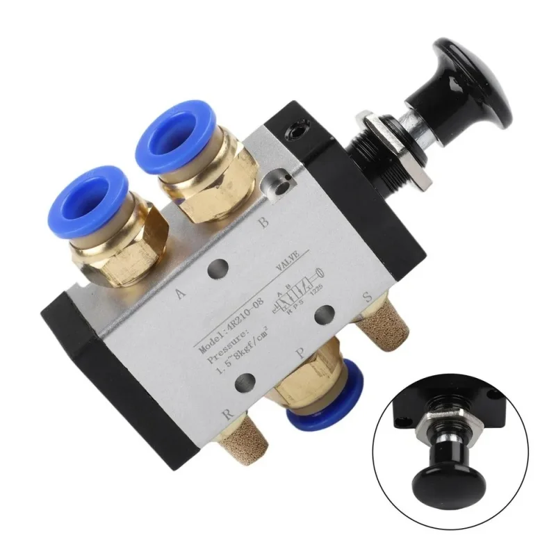 2 Position 3 Way 3R110-06 3R210-06 3R210-08 3R310-10 3R410-15 Hand Push Pull Pneumatic Air Valve