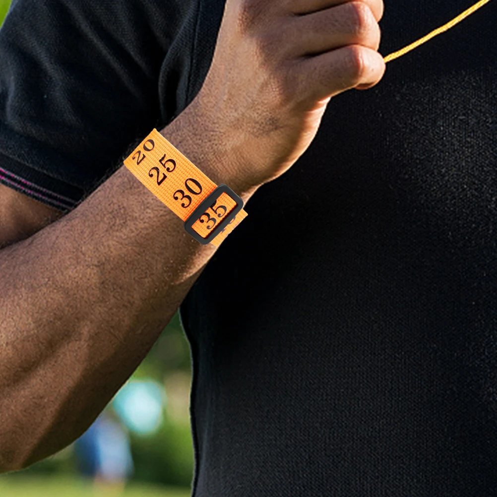 

Football Referee Wristband Numbered Chain Clip Reliable PP Polyester Long Lasting Usage Comfortable Design Game Accessories