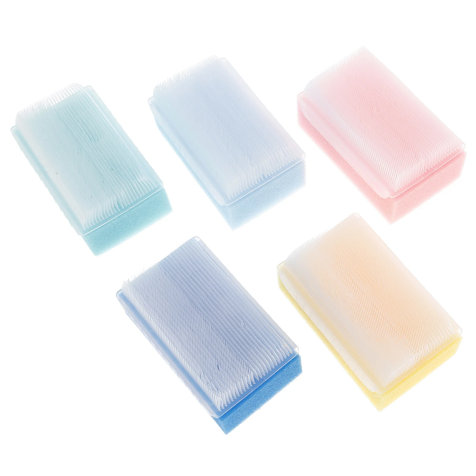 

5Pcs Touch Training Sponge Brushes for Kids Bright Color Soft Tactile Stimulation Bath Time Sensory Development Baby Scalp