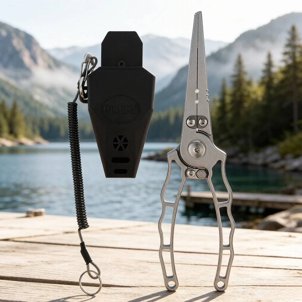 Multifunctional Fishing Pliers, Hook Remover Line Cutter Scissors, Stainless Steel Lure Pliers, Durable Rust-Proof for Anglers