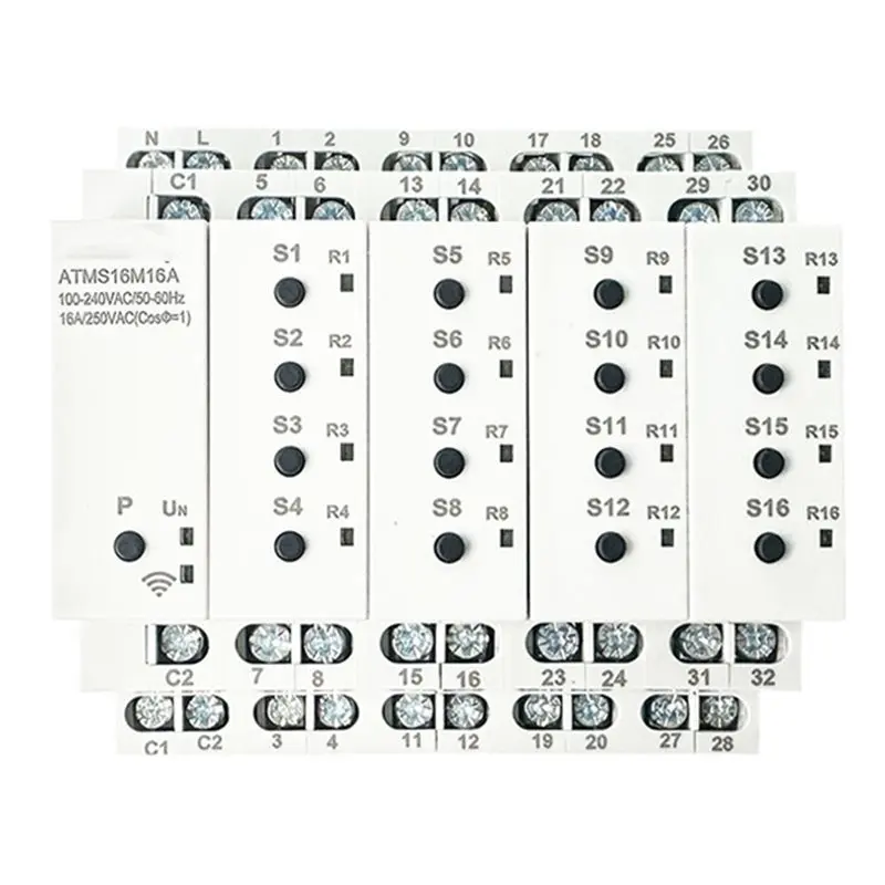

ALIM-AC110-240V 3600W Zigbee Smart Timer Switch App Remote Control Timer Voice Switch Graffiti Home Mini Circuit Breaker