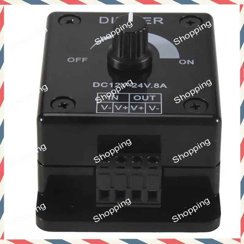 

Черный светодиодный диммер M20K, 12 В постоянного тока, 24 В, 8 А, регулируемая яркость, лампа, лампа, полоса, одноцветный светильник, управление источником питания