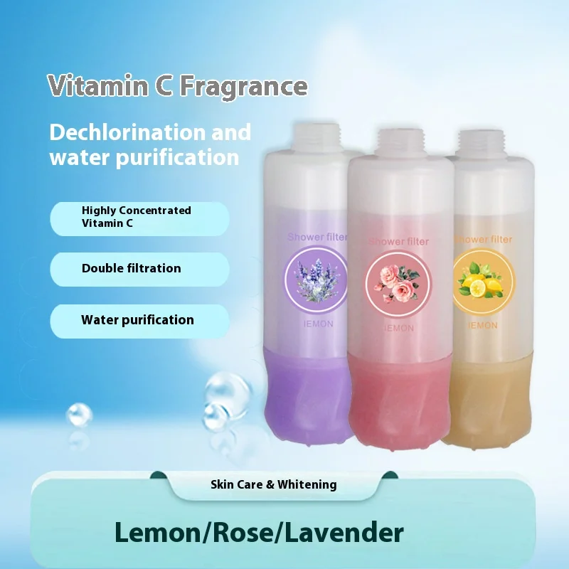 

New Scented Shower Filter,Soft& Improve Hair / Skin Fragrance Chlorine Removal,Water Softener,Bathroom Accessories