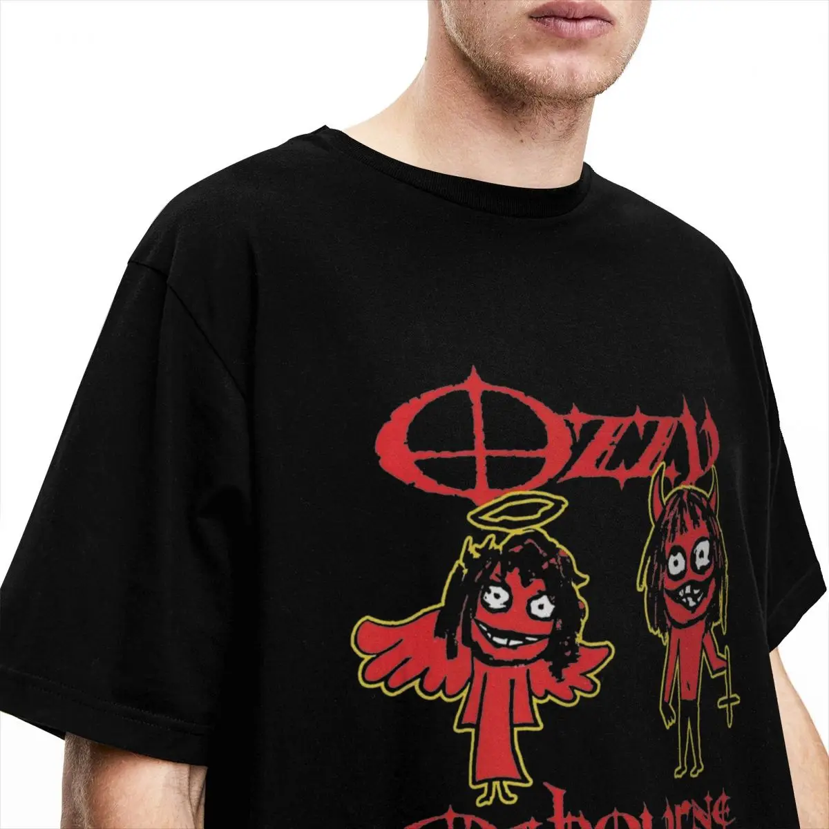 Good Red Sketch Bad Ozzy Osbourne Singer for Men Women T Shirts Merchandise Funny Tee Shirt T-Shirt Cotton New Arrival Clothes