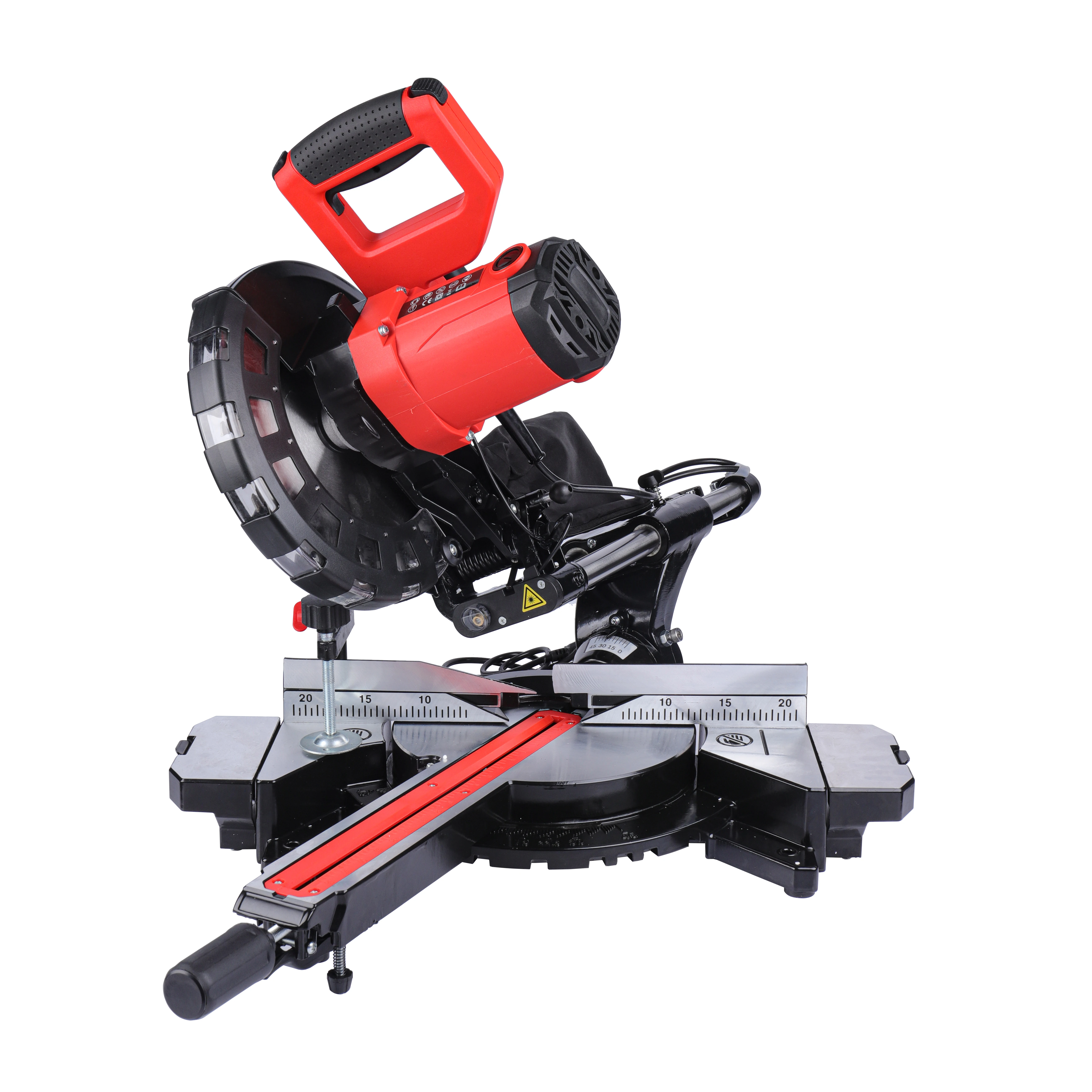 10 Inch Electric Circular Saw 220V Multifunctional 45 Degree Cutting Miter Sawing Aluminum Machine with Laser Power Miter Saw