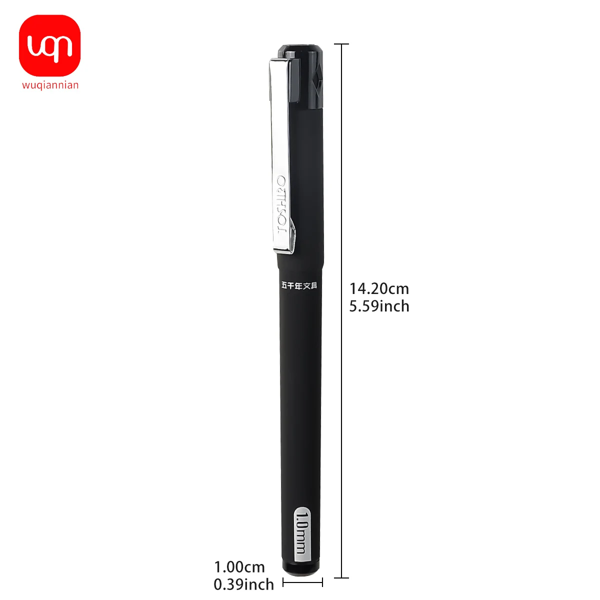 (WQN) 4/8/12 قطعة أقلام جل سوداء عالية الجودة، طرف 1.0 مم، كتابة مريحة، تدفق حبر ناعم، أقلام خاصة لأجهزة الكمبيوتر المحمولة #3