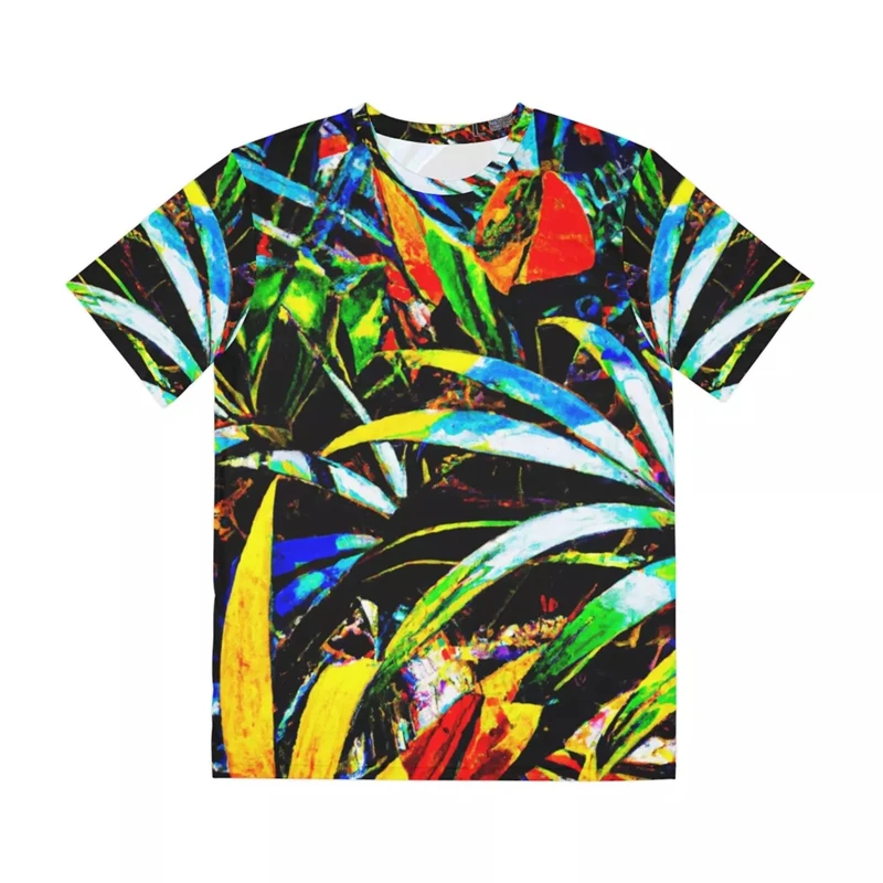 Men T Shirt Harajuku T-shirt Summer Clothing Personalized Colorful Plant 3d Print Tops 6XL Street Casual Sports Oversized Tees