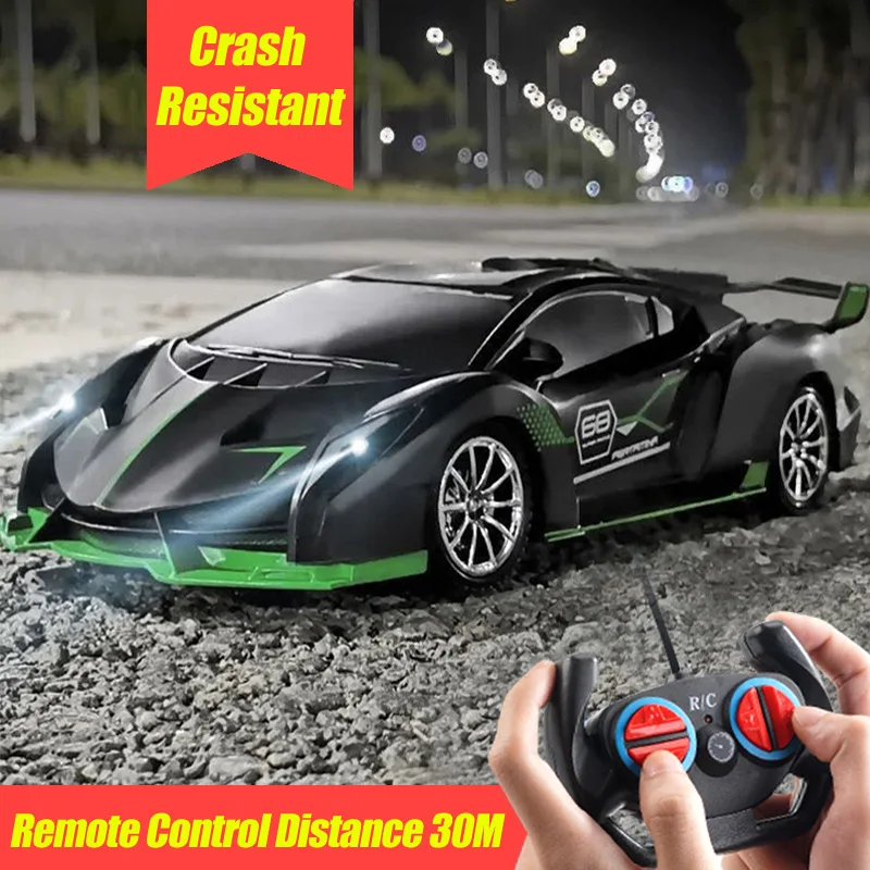 

Высокоскоростной 4-канальный радиоуправляемый автомобиль со светодиодной подсветкой 1/18, радиоуправляемый радиоспортивный автомобиль для мальчиков и девочек, детский гоночный автомобиль, дрифт, детские игрушки