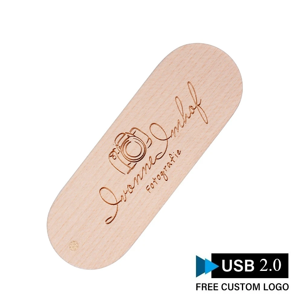 Photography Gift Pen Drive 64GB Free Custom Logo Flash Drives 32GB Real Capacity Usb Stick 16G Maple Wood Memory Stick 8G U Disk