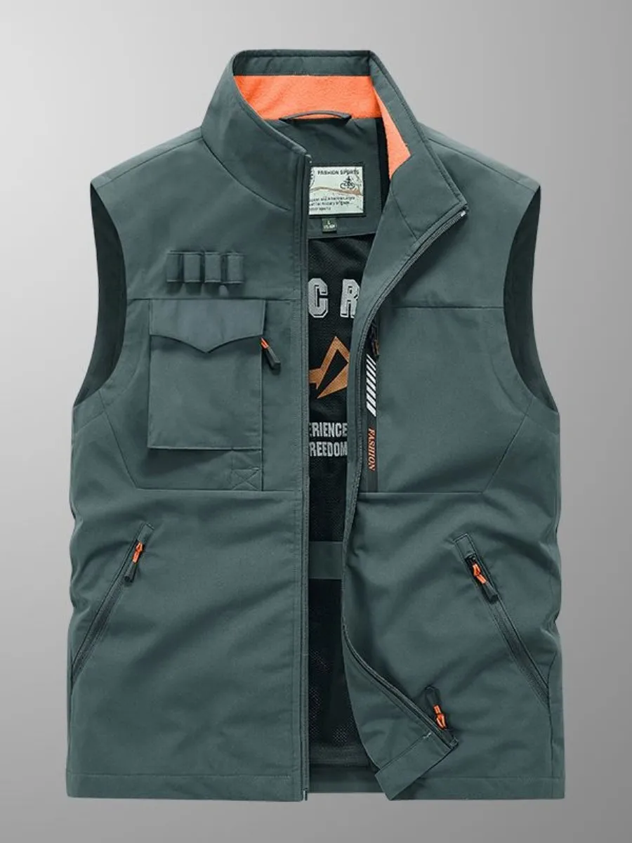 

Тактический жилет мужской, весенне-осенний, для активного отдыха, повседневный, многофункциональный, высококачественный, рабочая одежда, тактическая верхняя одежда, куртка для мужчин