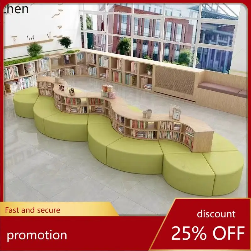 HXL Library Solid Wood Bookshelf Sofa Activity Room Drawing Room Rest Area