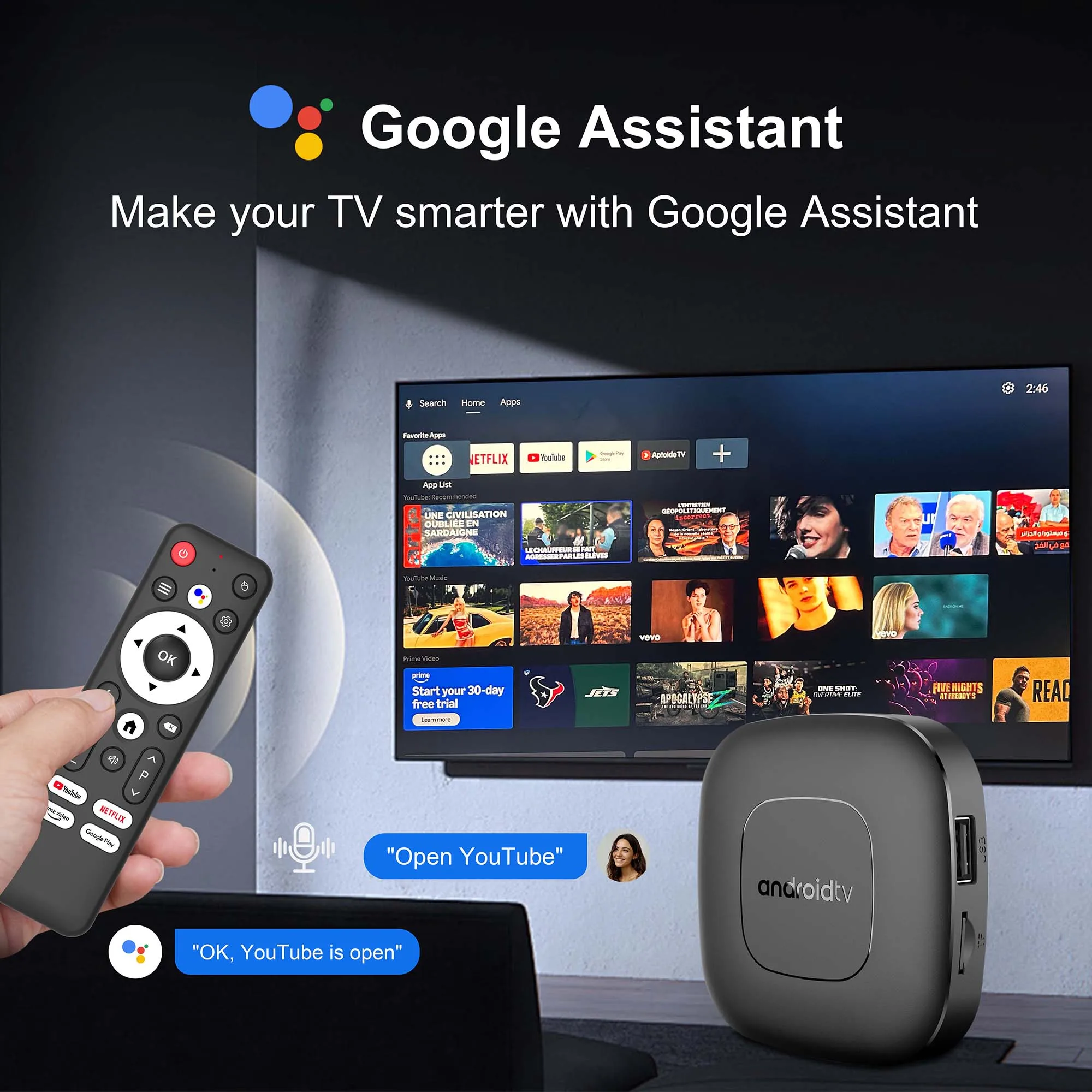 الإصدار العالمي من Mortal T1 Android13.0 Home Theater TV Box يدعم Bluetooth Allwinner H313 Dual2.4G&5G Wifi 4K HDR10 Set Top Box