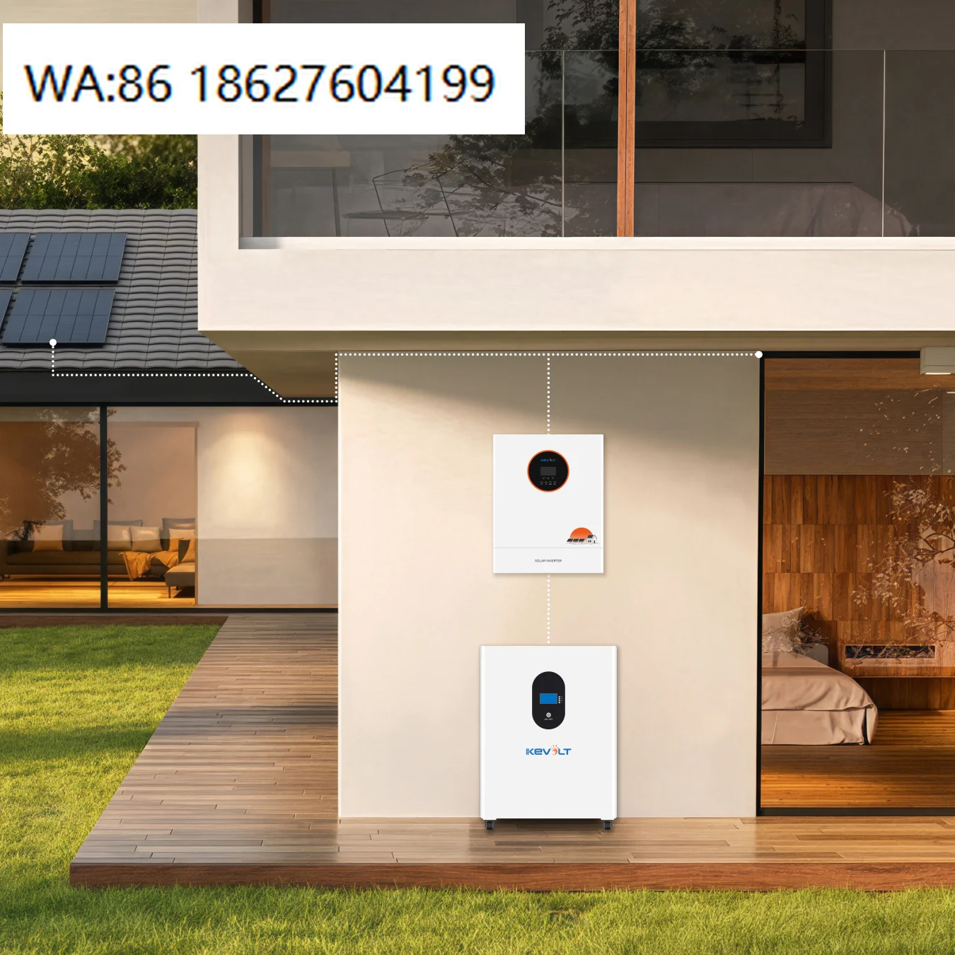 400Ah 20KWH 48V 51.2V LiFePO4 Battery, Hybrid Wall Mounted Home Solar Energy Powerwall