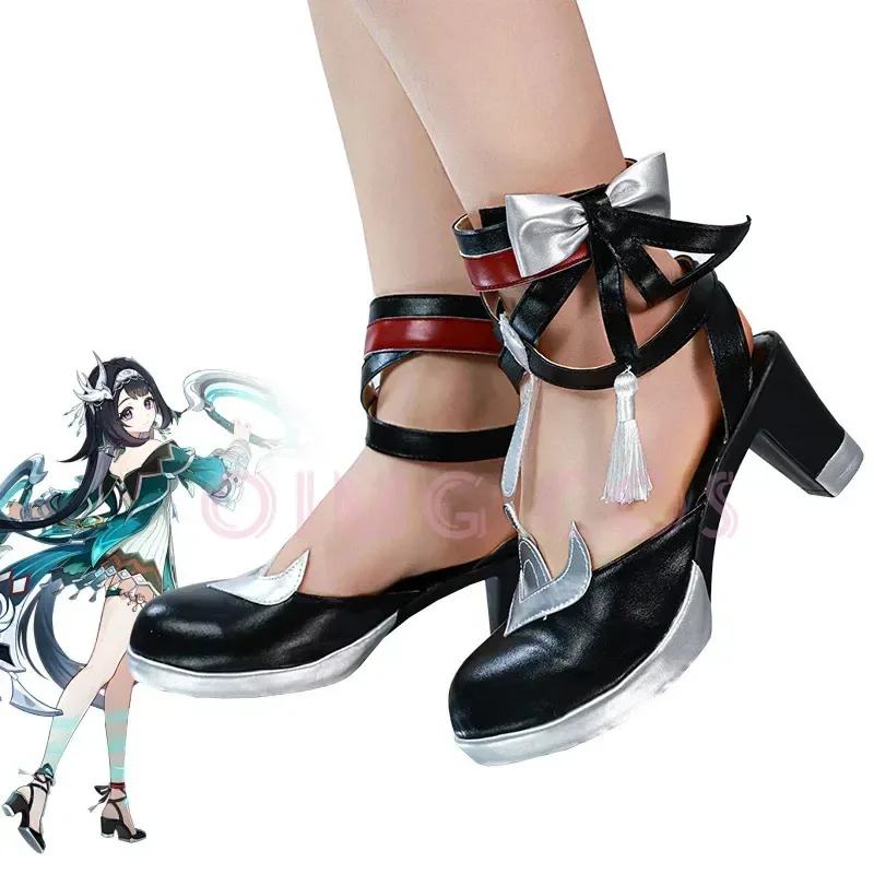 

Genshin Impact Lan Yan Cosplay Shoes Anime Chinese Halloween Style for men Game