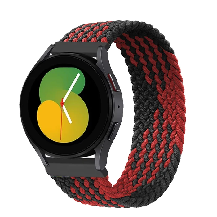 20mm 22mm Elastic Solo Band for Samsung Galaxy Watch 7 6 5 4 40mm 44mm 6Classic Bracelet Correa for Huawei Watch GT5 4Pro Strap