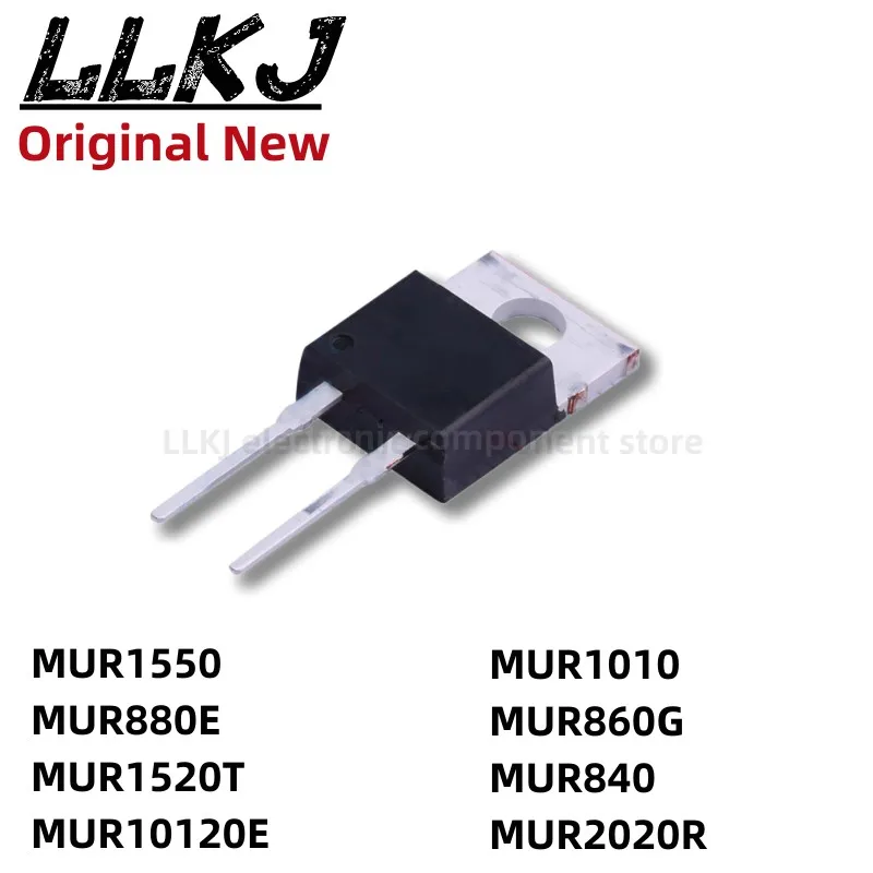 

1pcs MUR1550 MUR880E MUR1520T MUR10120E MUR1010 MUR860G MUR840 MUR2020R TO220-2 MOS FET TO-220-2