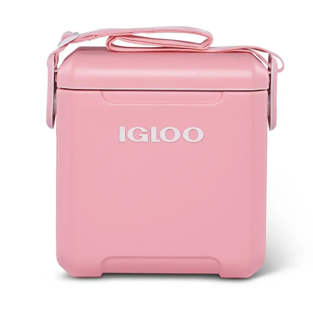 

11 QT Cube Cooler with Adjustable Strap Blush Color 14 Can Capacity Ice Retention up to 2 Days Polyethylene Material Tag-a-Long