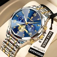 POEDAGAR Luxury Men Watch Top Original Waterproof Luminous Chronograph Man Wristwatch Stainless Steel Quartz Men's Watches Reloj 1