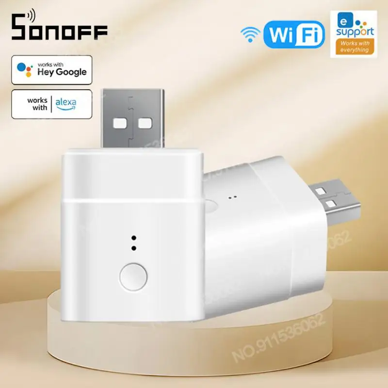 SONOFF Micro 5V Wireless USB Smart Adaptor Wifi Mini USB Power Adaptor Switch Works EWeLink APP Alexa Google Home For Smart Home