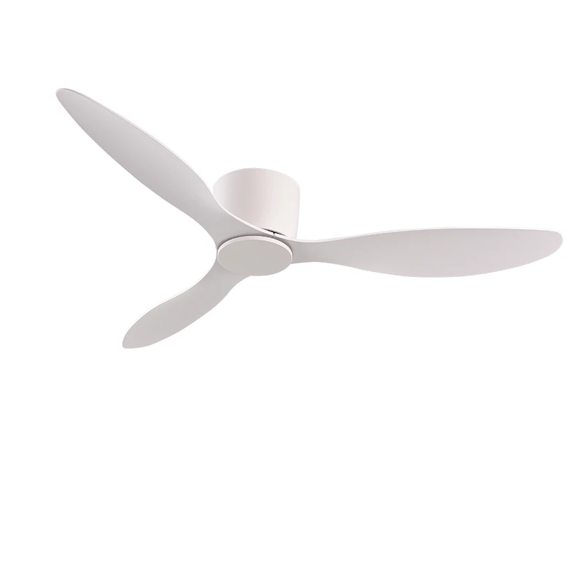 MoLow Floor Simple Design White Modern Led Ceiling Fan Without Lights DC Motor 6 Speeds Ceiling Fan Without Light Home Fan 220V