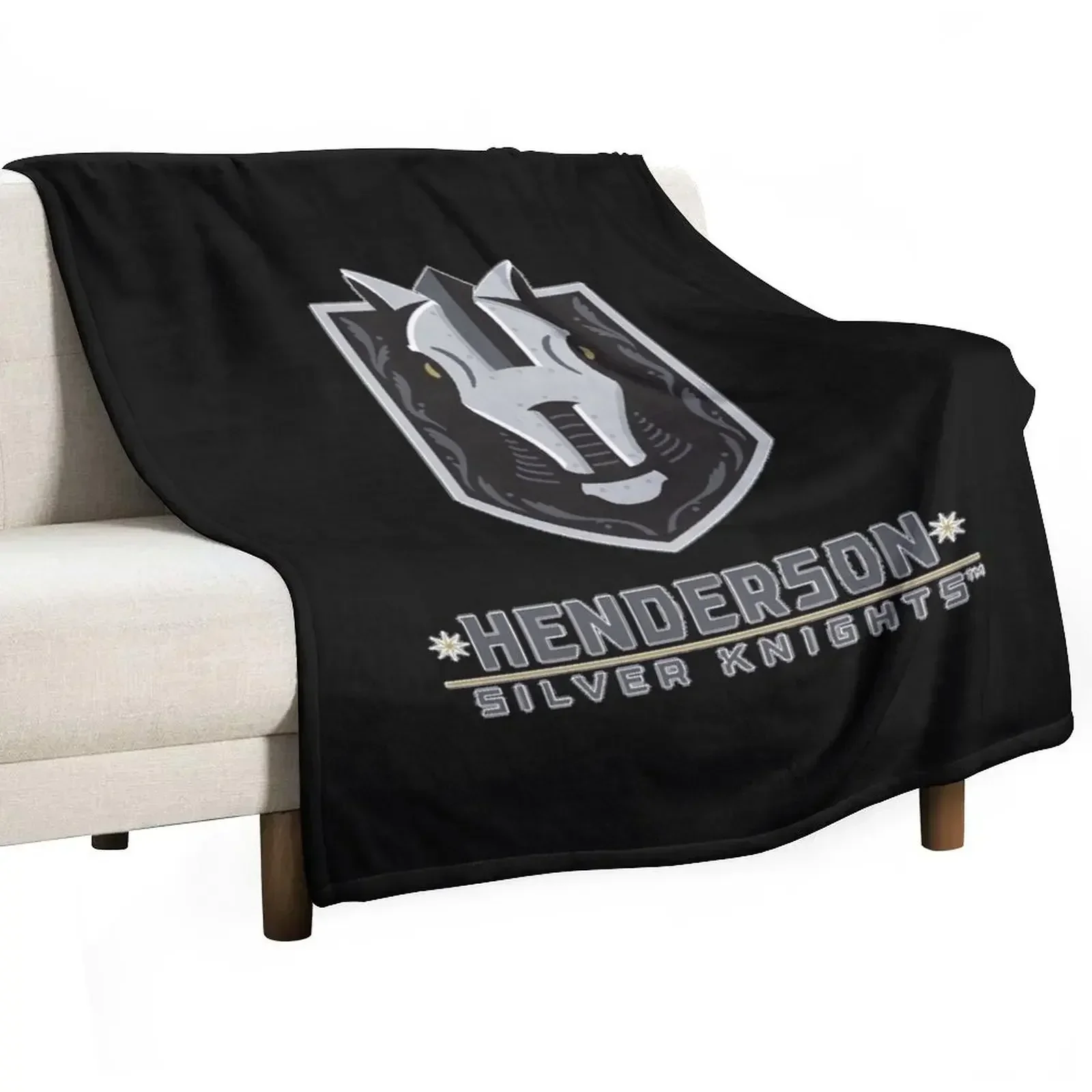 Плед Henderson Silver Knights Classic T-Shirt, милый клетчатый плед для кемпинга, роскошный брендовый гигантский плед для дивана.