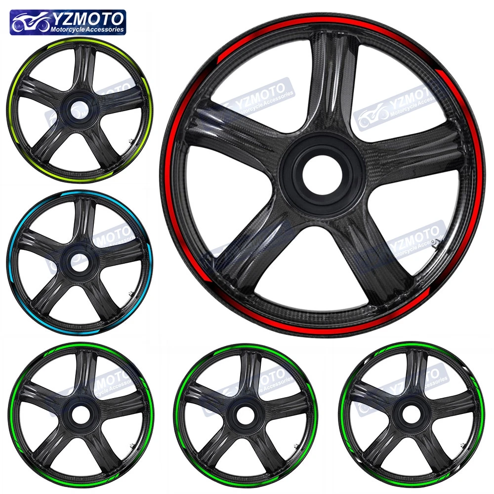 

Для Kawasaki NINJA400 ER4 14R Z900 ZZR1100 ZZR1200 мотоцикл 17 дюймов передняя задняя зеркальная наклейка обода наклейки