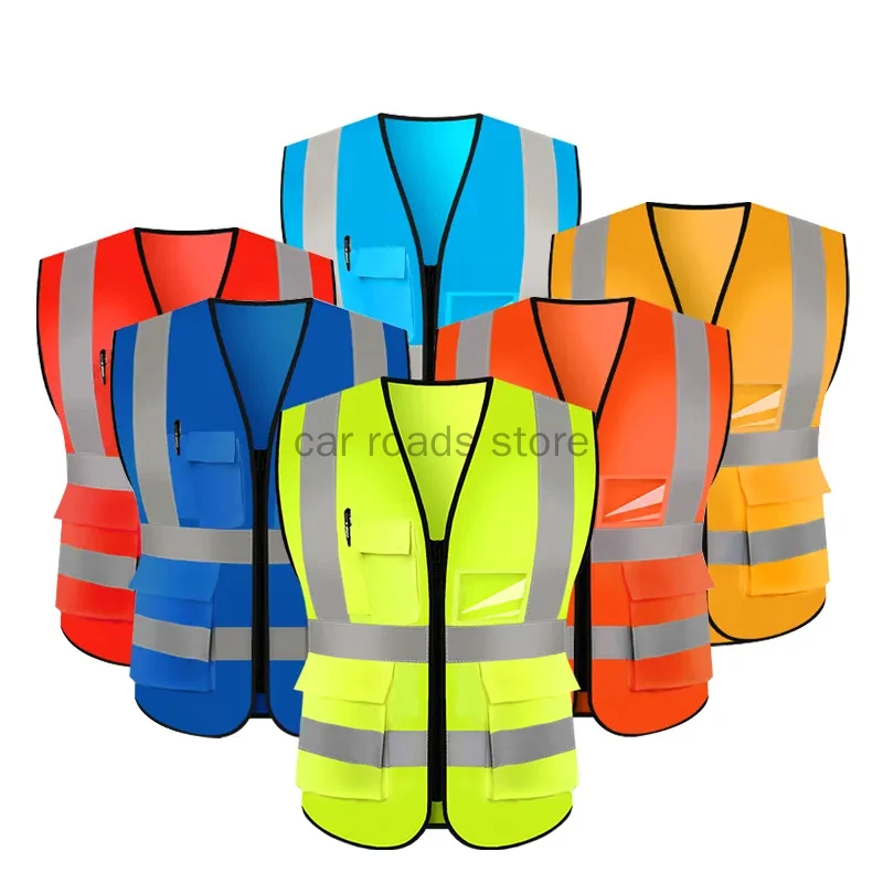 Uniform Work Reflective Clothing High Visibility Reflective Safety Vest Jacket Security Vest With Logo