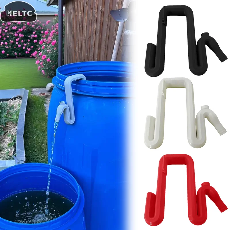 1pcs Self Priming Siphon Hose No-Drill Overflow Pipe Effortless Auto Drain & Fill Rainwater Transfer & Overflow Pipe Solution