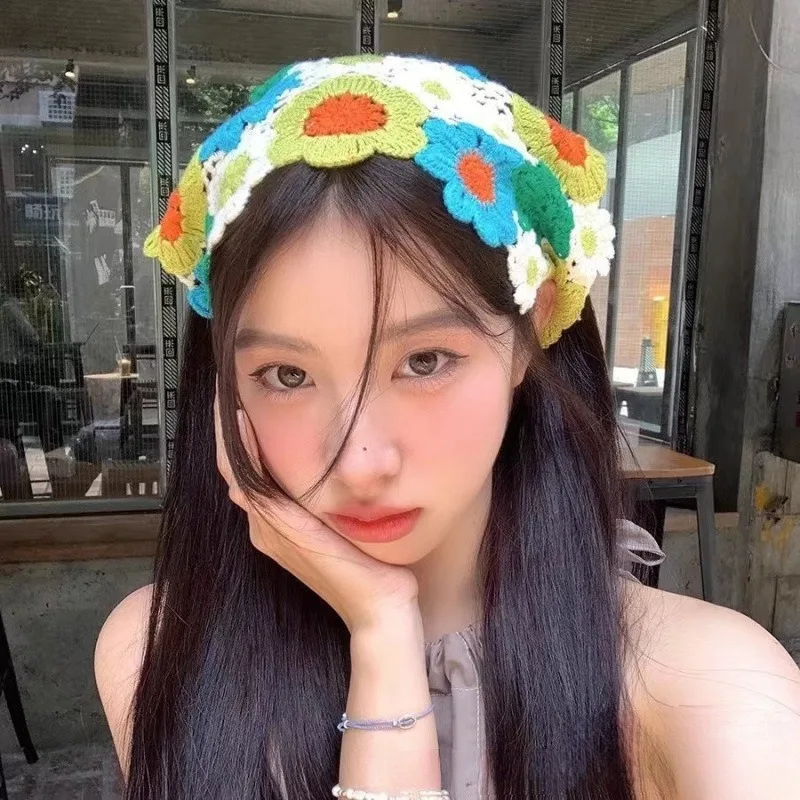 

Весенний треугольный шарф-повязка на голову с цветочным узором «Допамин», женский платок, аксессуар для волос для отдыха XKFJ02