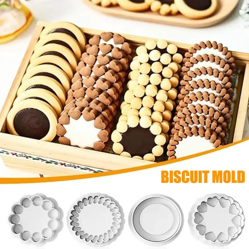 

Jam Sandwich Love Flowers Cookie Cutter Mold 3D Biscuit Pressable Mould Stamp New Christmas Baking Fondant Year Cake D4D0