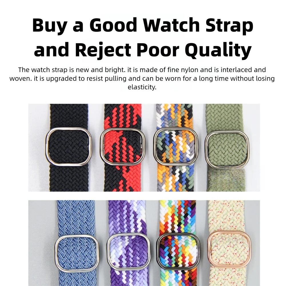 Nylon Elastic Woven Strap For Redmi Watch 3 Youth Version Quick Release Metal Buckle Fashion Adjustable Watch Band Men Women