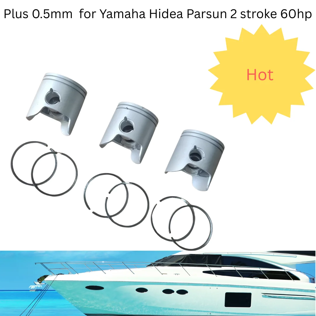 

Поршень подвесного мотора/перстонское кольцо плюс 0,5 мм для Yamaha Hidea Parsun 2-тактный крюк для лодочного двигателя мощностью 60 л.с.