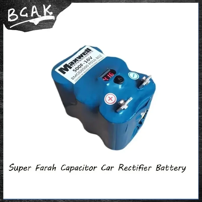 HOT High QualityMaxwell 16V 500F High Quality BCAK Super Farad Capacitor for 2.7V Car Rectifier with Balance Board Voltage Displ