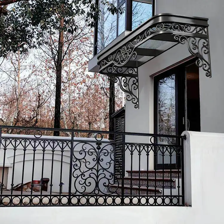 Rain board outdoor rain-proof window aluminum alloy custom French wrought iron canopy eaves household rain shade