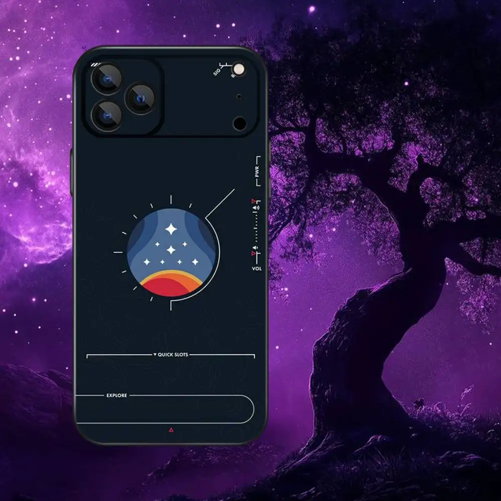 Чехол для телефона S-StarfieldS Game для iPhone 17,16,15,14,13,12,Pro,Max,Plus,E,SE4,Air,Mini Black Soft Box