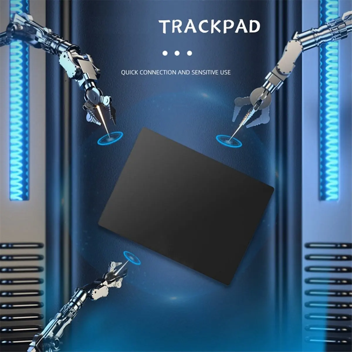 [VALUE PACK]USB Wired Multi-Touch Trackpad Slim Touchpad Mouse for Window Desktop/Notebook/Laptop Computer PC Black